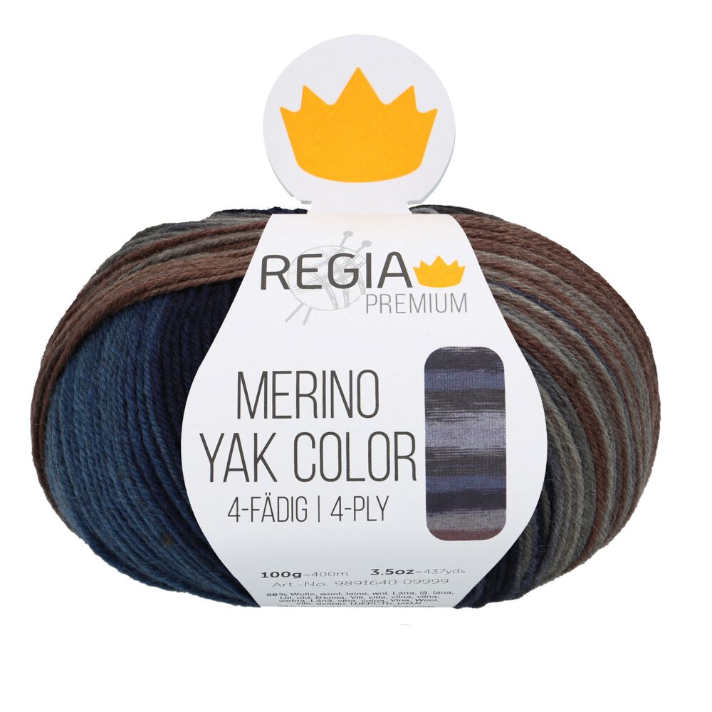 REGIA PREMIUM Merino Yak Color 100g 08508 ocean gradient color