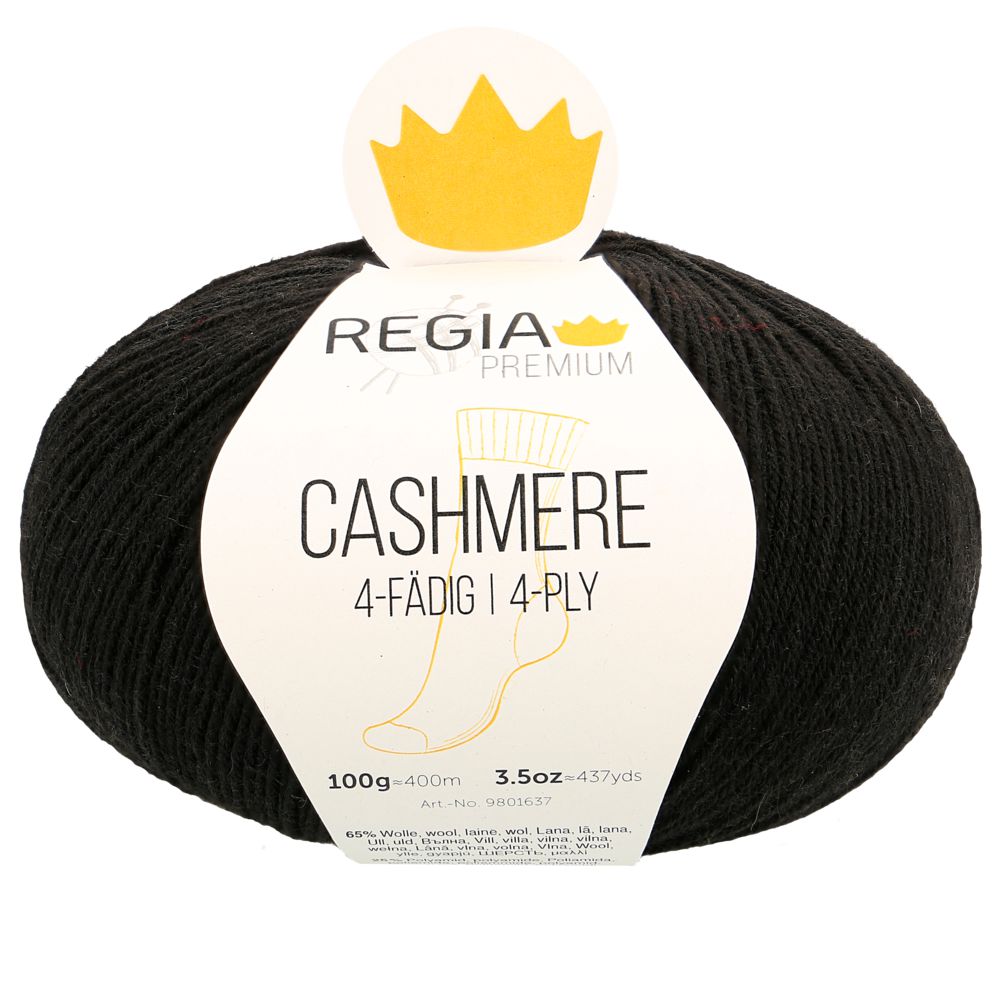 REGIA PREMIUM Cashmere 100g 00099 black