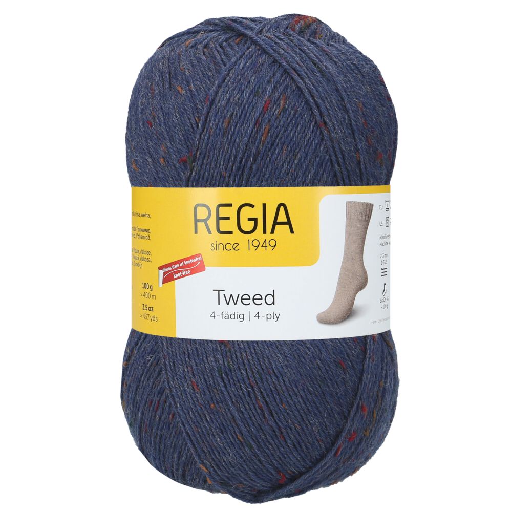 REGIA Tweed 4-ply 100g 00052 jeans tweed
