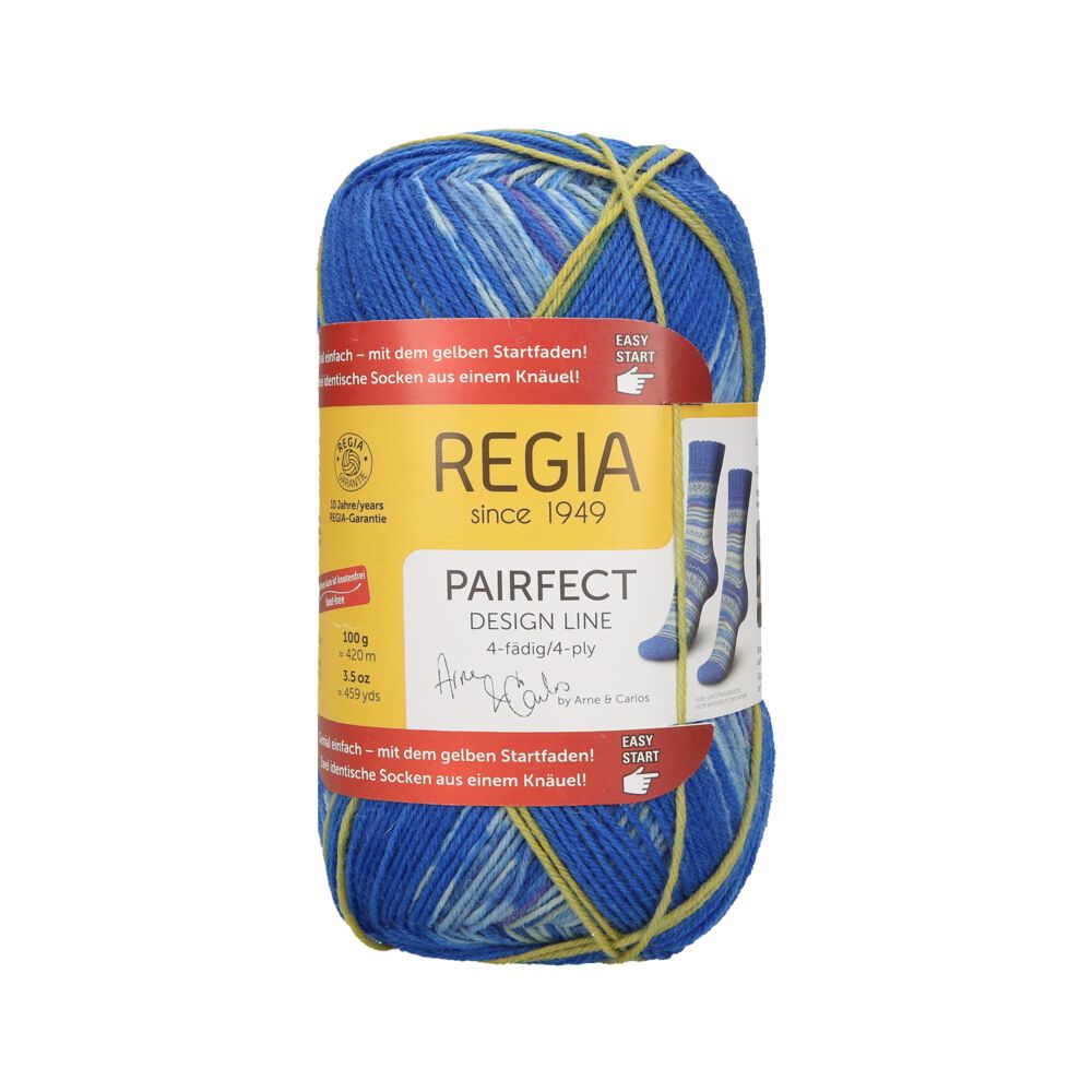 REGIA Design Line REGIA PAIRFECT by ARNE & CARLOS 4-fädig Color 100g 09138 island color